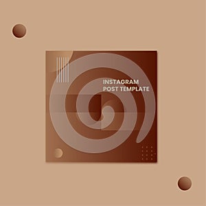 Social media carousel post template