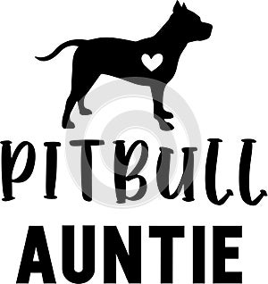 Pitbull auntie, bull dog, american pitbull dog, animal, pet, vector illustration file photo