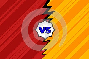 background flat cartoon comic versus vector image