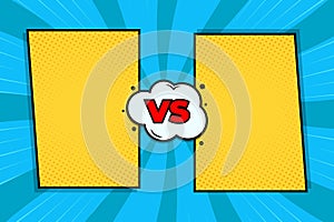 background versus flat comic vector image