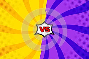 comic versus template background image