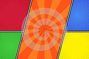 pop art halftone comic background image