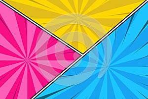 background pop art comic manga vector image