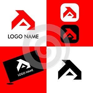 Exclusive monogram logo with concept letter A