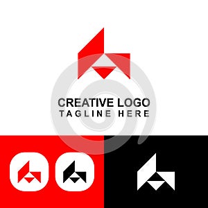 Amazing custom A logo vector