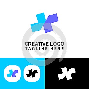 Awesome vector logo letter X. logo for industry