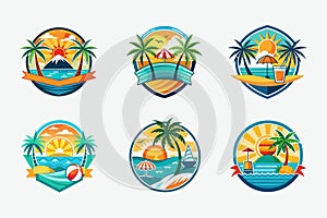 this is Summer holiday logo