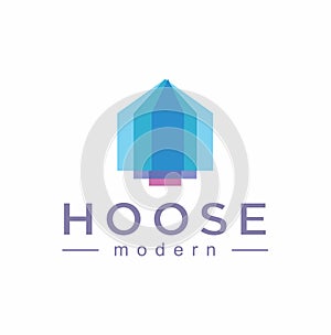 abstract house logo simple