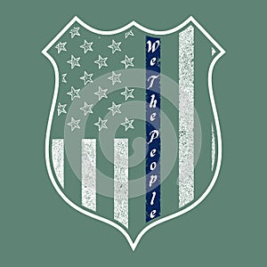 We The People, American flag, Second Amendment, constitution day design