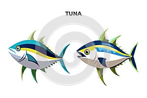 Tuna Fish Vector Illustration: A Versatile Design Asset