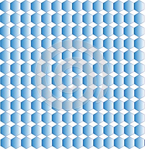 Blue 3D texture pattern. Blue pattern for many uses. Hexagonal pattern.