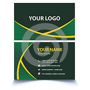 Islamaic Green Business Card Design