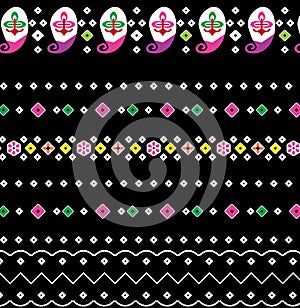 Classic Vintage Pattern Backdrop textile decoration embrodiery