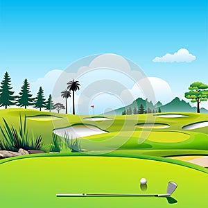 golf course scenery,