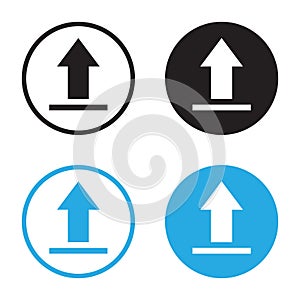 Vector Upload Icon In Multiple Style