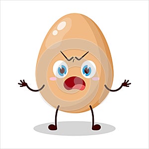 cute why expression of egg character