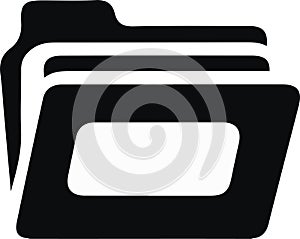 Create a folder icon with white background