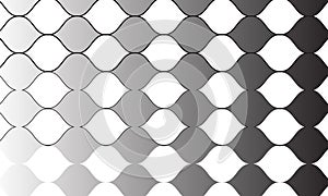 Abstract smooth transitional shapes of different shades of gray