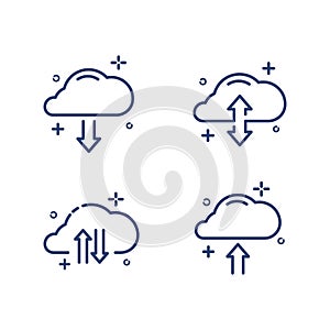 Cloud line icon