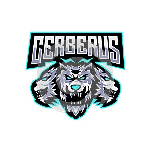 Cerberus logo mascot template design