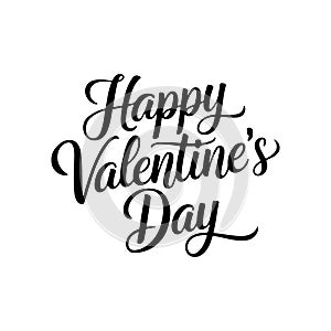 happy valentine\'s day typography silhouette vector arts and design photo