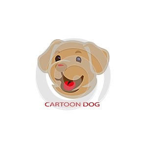 Cartoon Dog logo icon vector .