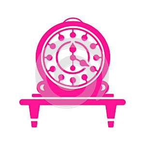 Stylish Clock Mechanism Silhouette Art