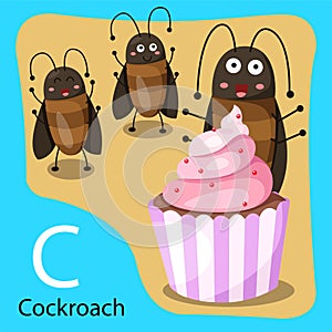 Illustrator of C is cockroach for Bug