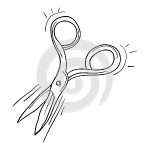 Scissors icon vector