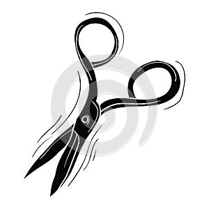 Scissors icon vector