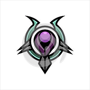 Voidcaller's Mark Crest Abstract Logo and Icon Vector