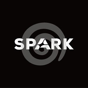 spark vector logo design template