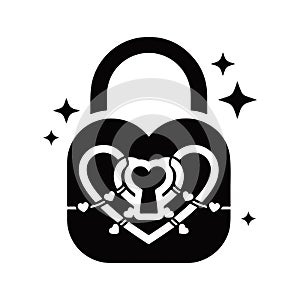Lock Symbol Silhouette Vector
