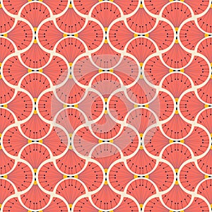 Seamless art deco sunburst vector pattern