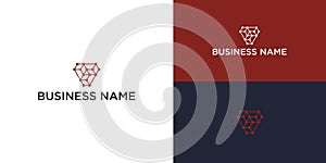 Letter V Molecule Logo â Biotech Science Technology Vector Design