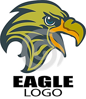 Printvector illustration of an abstract background eagle