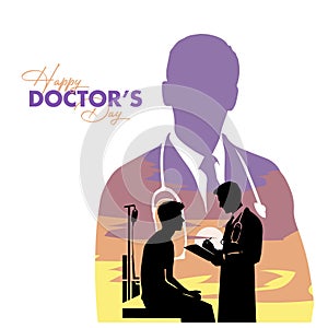 Creative ad concept honoring Doctors' Day