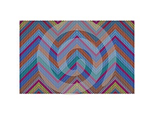 Ikat geometric folklore ornament with diamonds. Tribal ethnic vector texture. Seamless striped pattern in Aztec style.