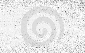 Abstract white speckled texture vector with edge concentration, subtle grainy overlay for minimalist backgrounds & designs