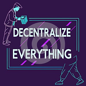 Decentralize Everything Typography Design