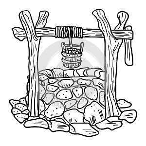Water well vector.
