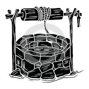 Water well vector.