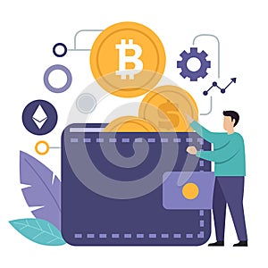 Cryptocurrency Wallet Illustration