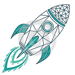 Pixel Rocket logo or icon