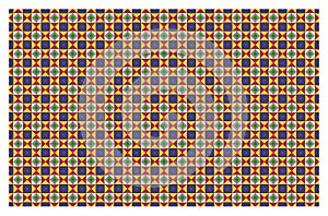 Aztec ethnic background design vector with a seamless pattern.