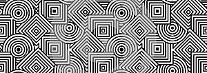 Modern trendy black and white seamless pattern vector background