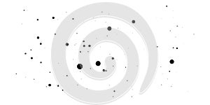 Abstract Black Ink Spatter Design Element for Backgrounds