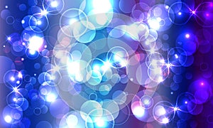 Abstract light bokeh background. colorful bright circle. beautiful shinning.