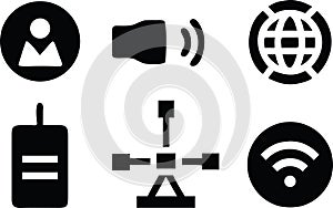Set of Communication and Technology Icons