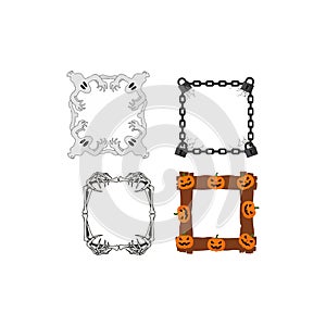 Halloween Spooky Frames and Borders Collection
